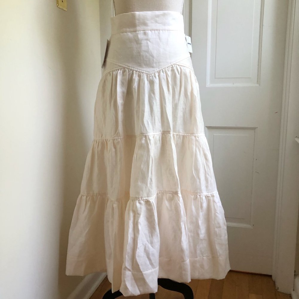 Shona Joy Tiered Midi Skirt for Free People (4) NWT - Picture 6 of 11